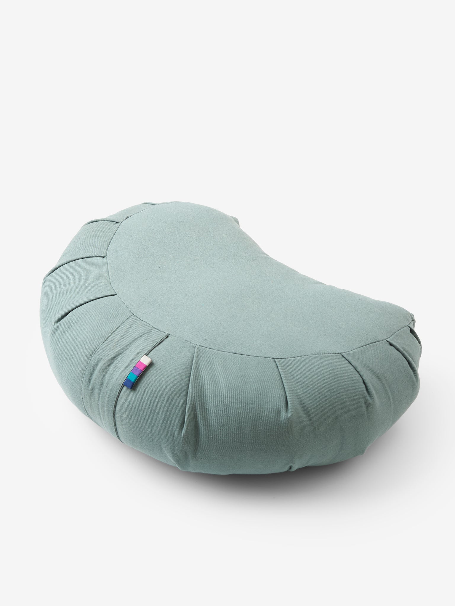 Organic Cotton Crescent Meditation Cushion for Yoga & Zen Practice - Comfortable Floor Seating Pillow for Meditation, Mindfulness & Relaxation at Home or Studio