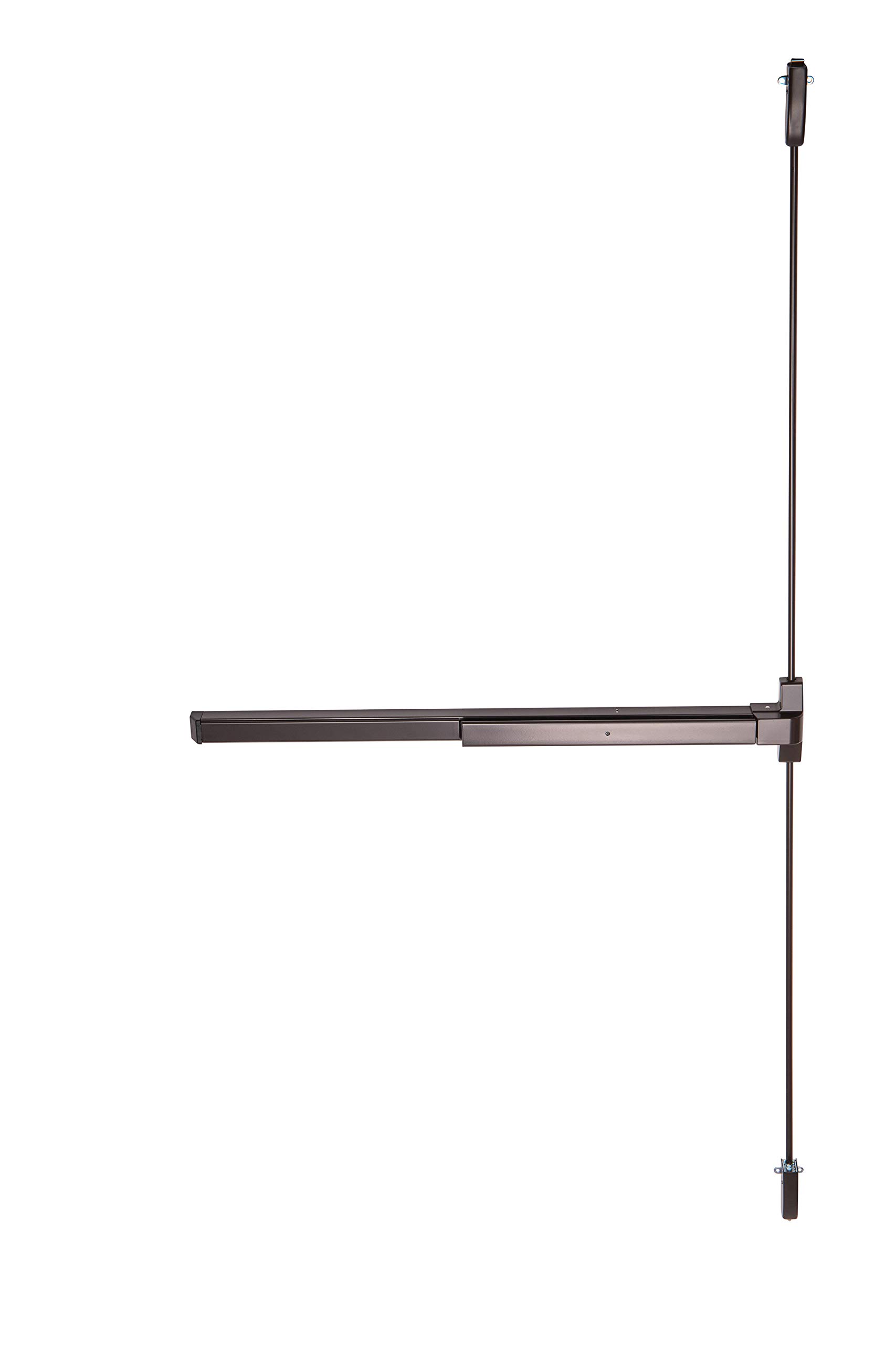 TACO ED-VR531XL-DU Panic Exit Device with Vertical Surface Rod in Duronotic/Duranodic - Heavy-Duty Commercial Door Safety Hardware for Schools, Hospitals & Office Buildings