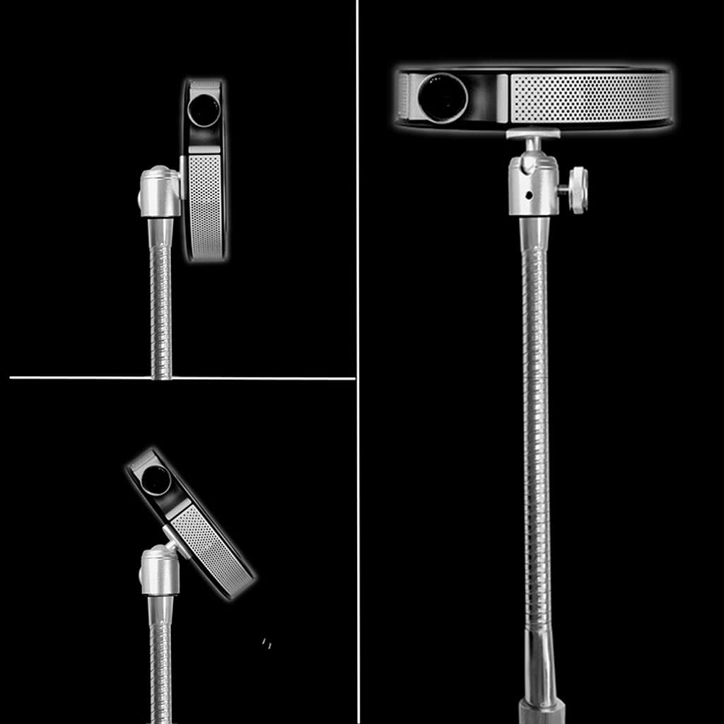 Adjustable Gooseneck Projector Stand - 360° Flexible Carbon Steel & Aluminum Alloy Clip Mount for Bedside or Desktop (Large Size) - Perfect for Home Theater, Office Presentations & Outdoor Movie Nights