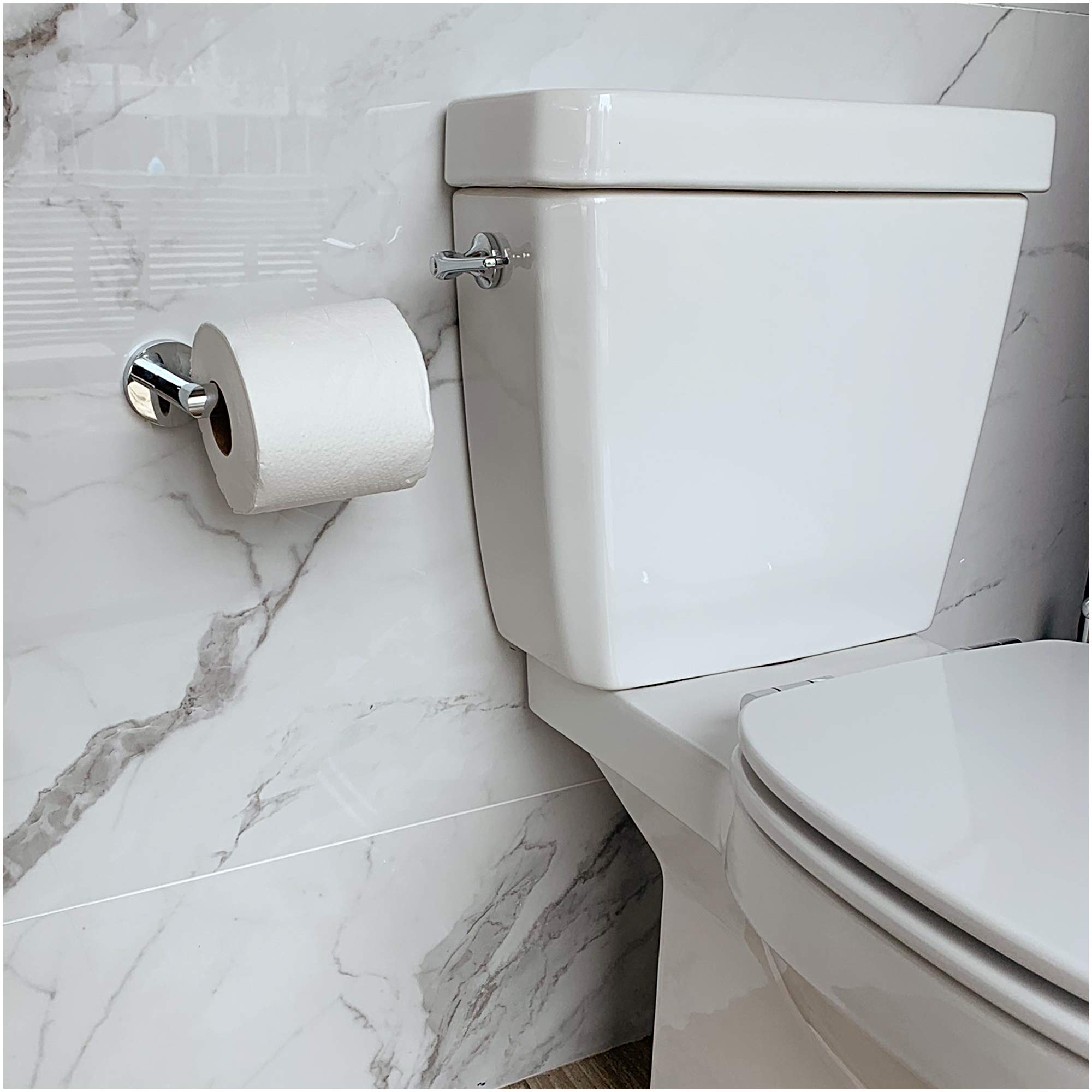 Stainless Steel Toilet Paper Holder - Rust-Free Wall Mount Bathroom & Kitchen TP Roll Holder - Easy Clean & Durable Design Fits All Decor Styles | Perfect for Modern Homes, Apartments & Commercial Restrooms