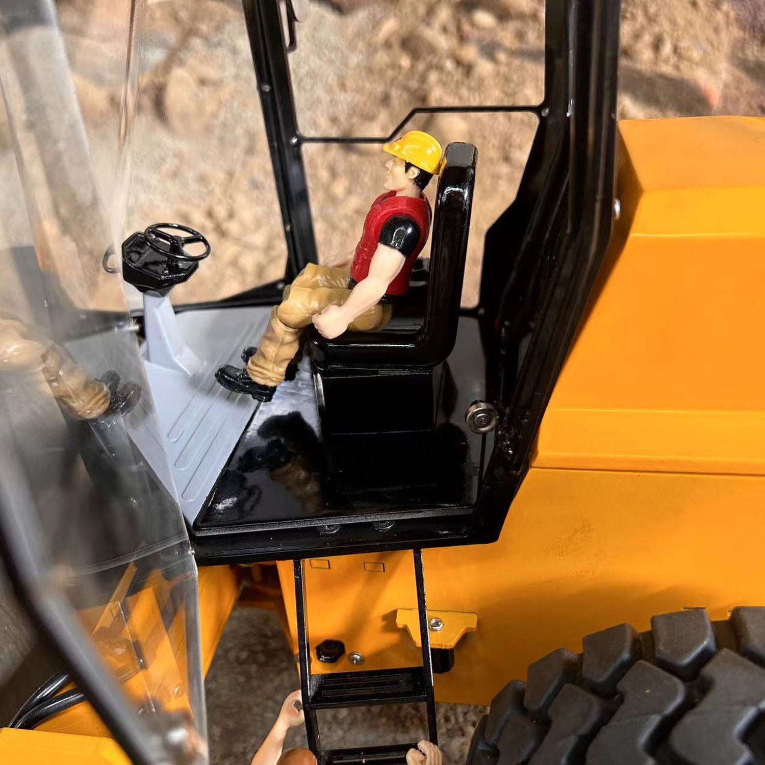 1/12 Scale Metal RC Hydraulic Road Roller - Remote Control Engineering Vehicle with ESC, Motor & Servo (PNP/RTR, Pre-Assembled & Painted) - Perfect for Construction Site Play & RC Hobby Enthusiasts