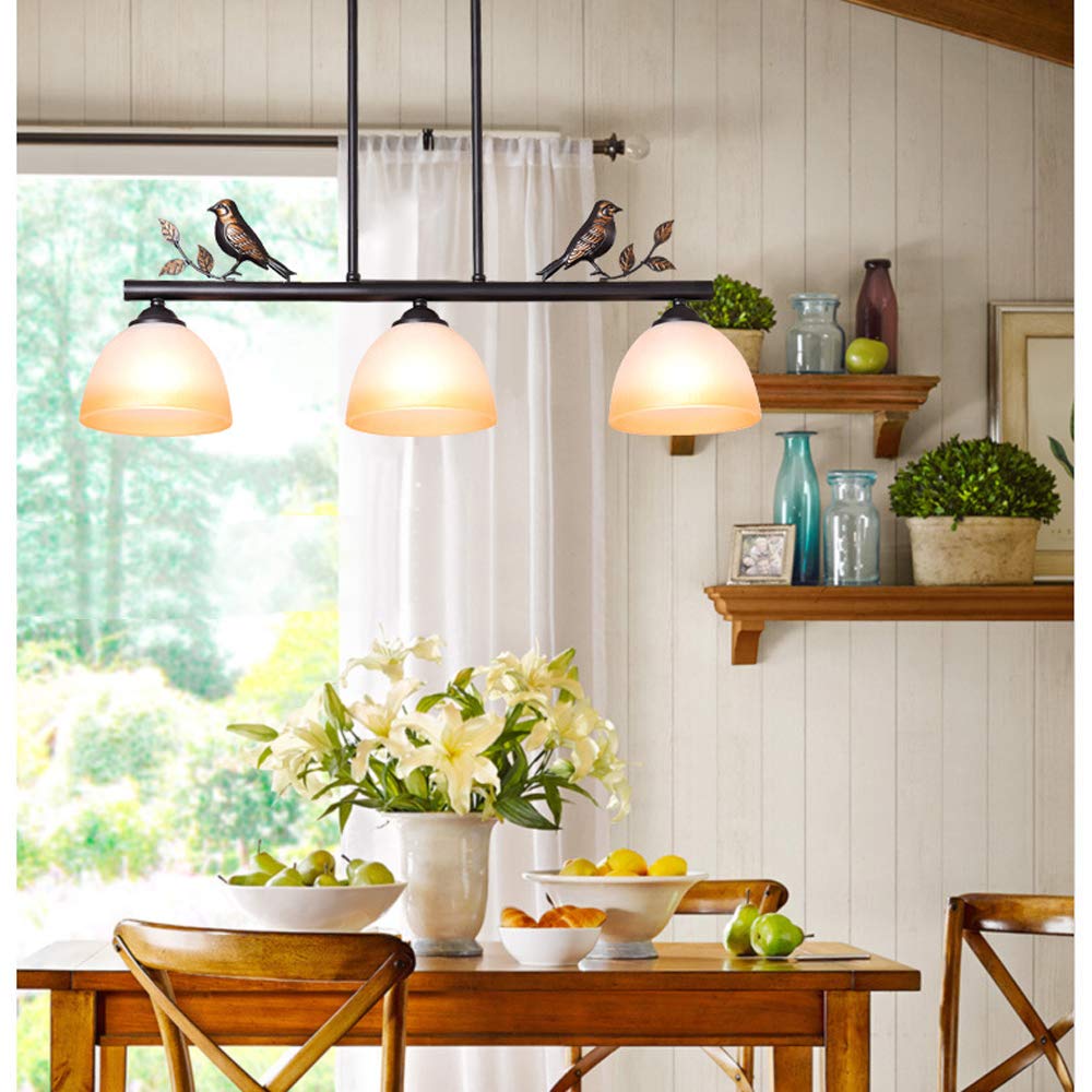 Modern LED Bird Dining Chandelier - 3-Light E27 Pendant Lamp for Home, Restaurant & Bar - Minimalist Macaron Design for Living Room & Dining Table Decor
