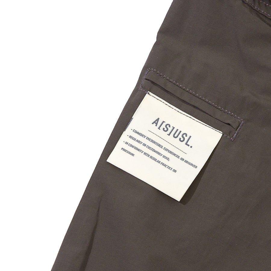 ASUSL Nylon Zipper Pants Charcoal - Lightweight Water-Resistant Joggers for Men, Outdoor Hiking & Casual Wear