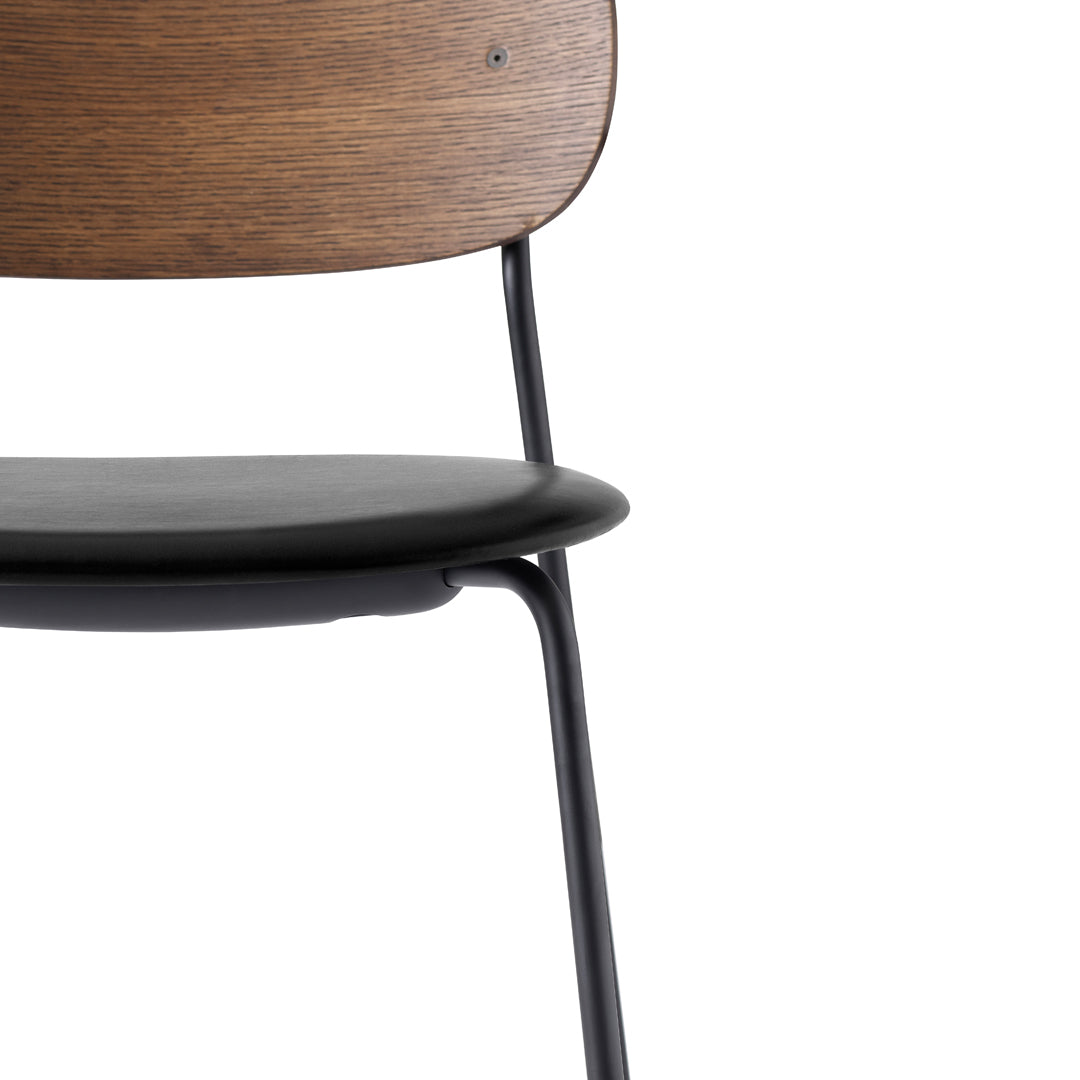Stackable Upholstered Dining Chairs - Modern Comfort for Home, Office & Restaurant Use