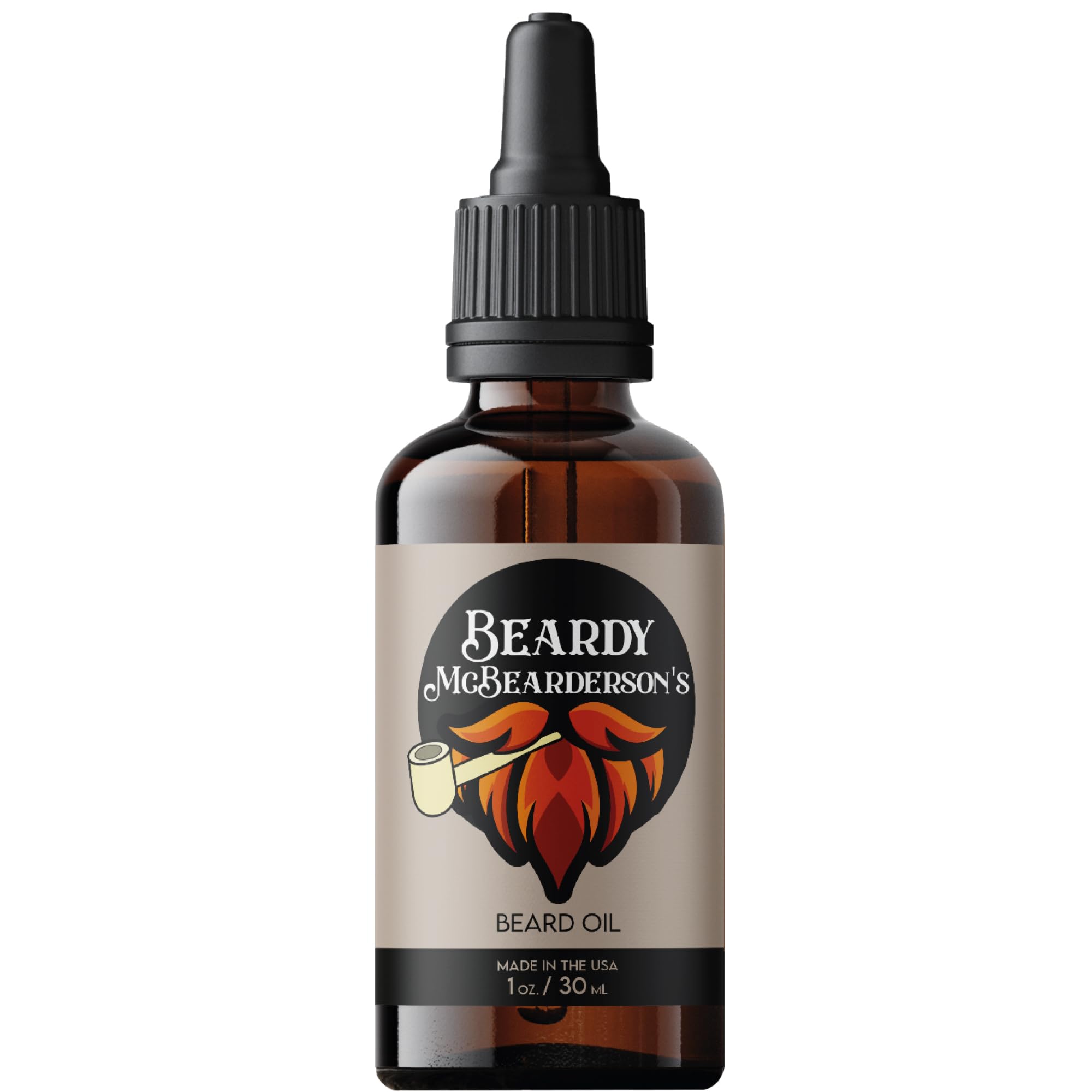 Beardy Oil for Men - Natural Kalahari Melon Oil with Biotin & Vitamin E | Beard Growth & Moisturizing Treatment | Vanilla Sandalwood Scent | Perfect for Daily Grooming & Styling