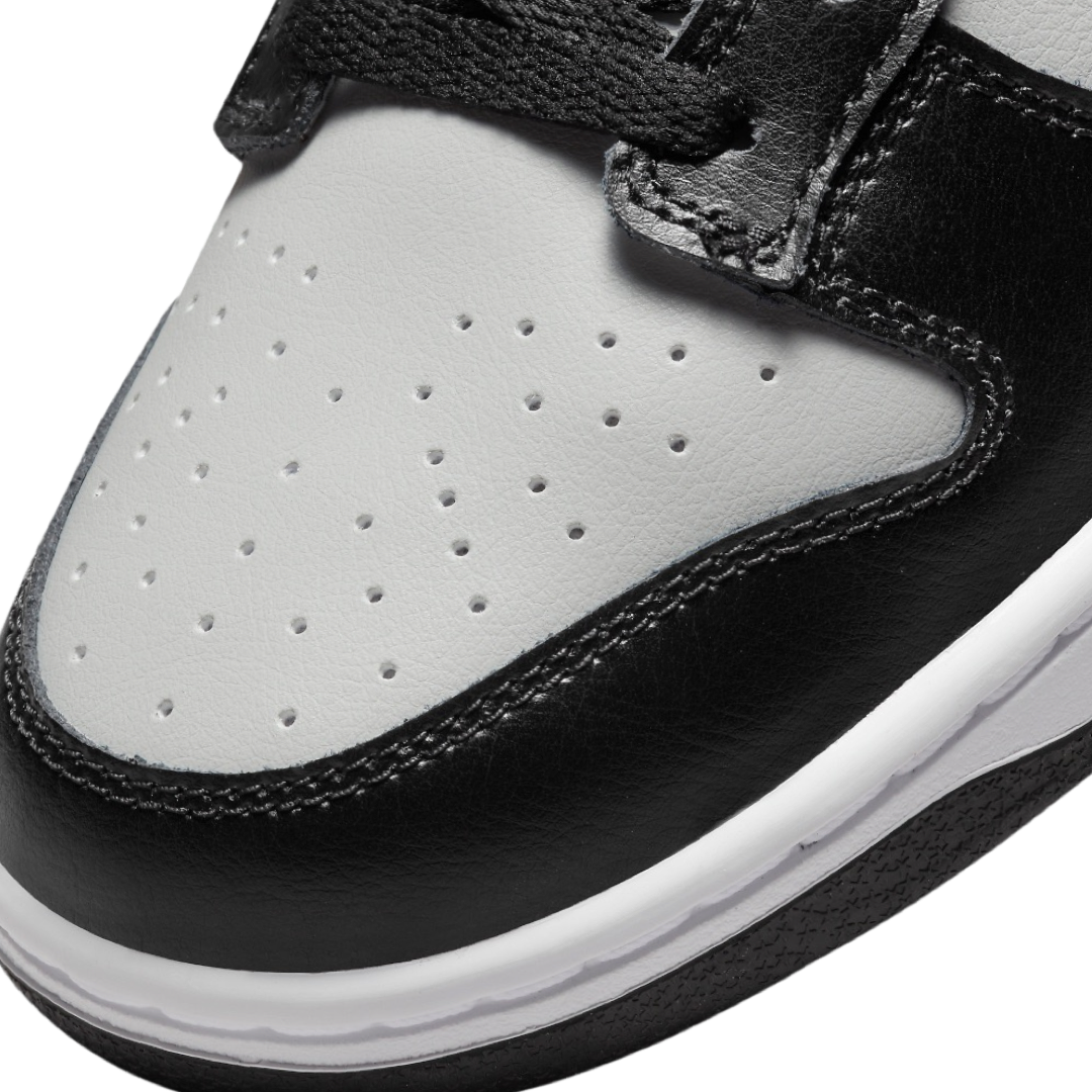 Nike Dunk Low Chenille Swoosh Sneakers - Black Grey White Colorway - Perfect for Streetwear & Casual Outfits