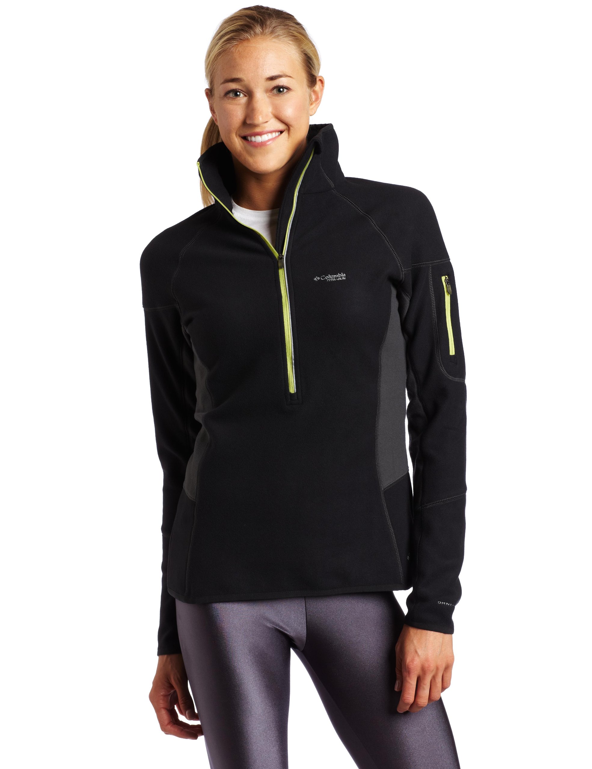 Columbia Women's Heat 360 1/2 Zip Thermal Shirt - Fleece Lined Cold Weather Pullover for Hiking, Skiing & Outdoor Activities