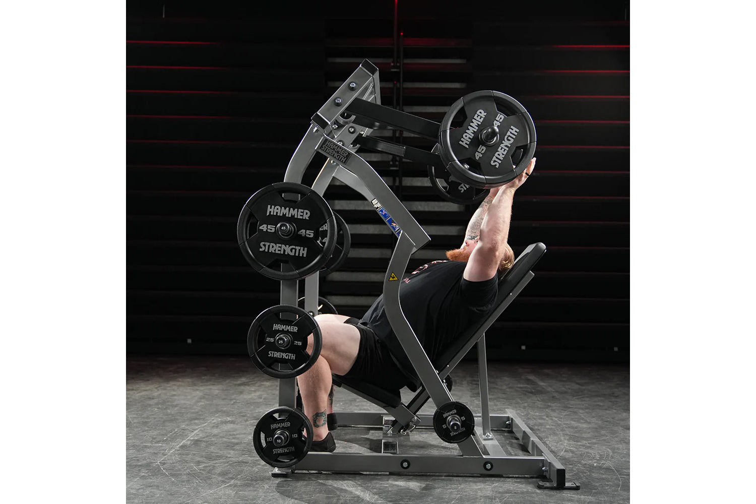 Hammer Strength Plate Loaded Iso-Lateral Shoulder Press Machine - Commercial Gym Equipment for Shoulder Workouts & Strength Training