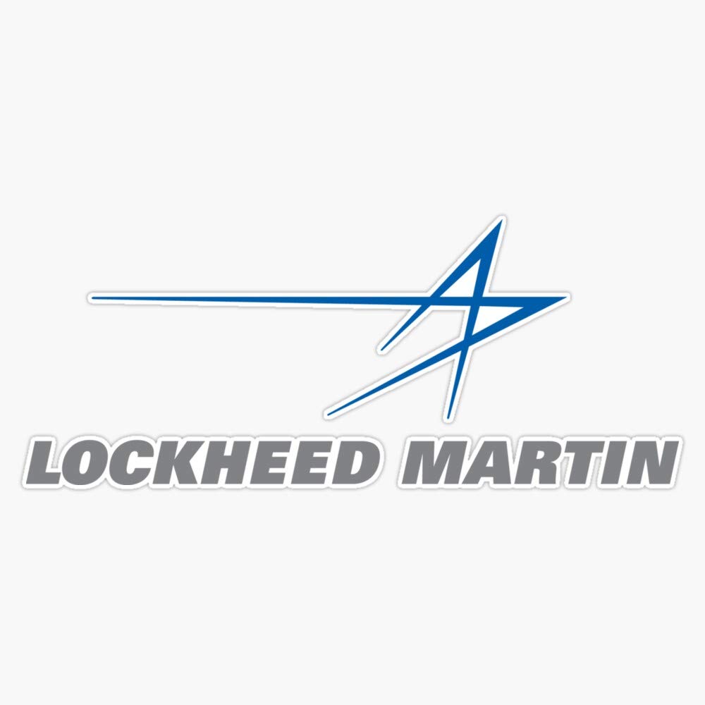 Lockheed Martin Vinyl Waterproof Sticker Decal - 5 Inch Car, Laptop, Wall, Window & Bumper Sticker - Durable Decorative Decals for Vehicles, Electronics & Home Decor