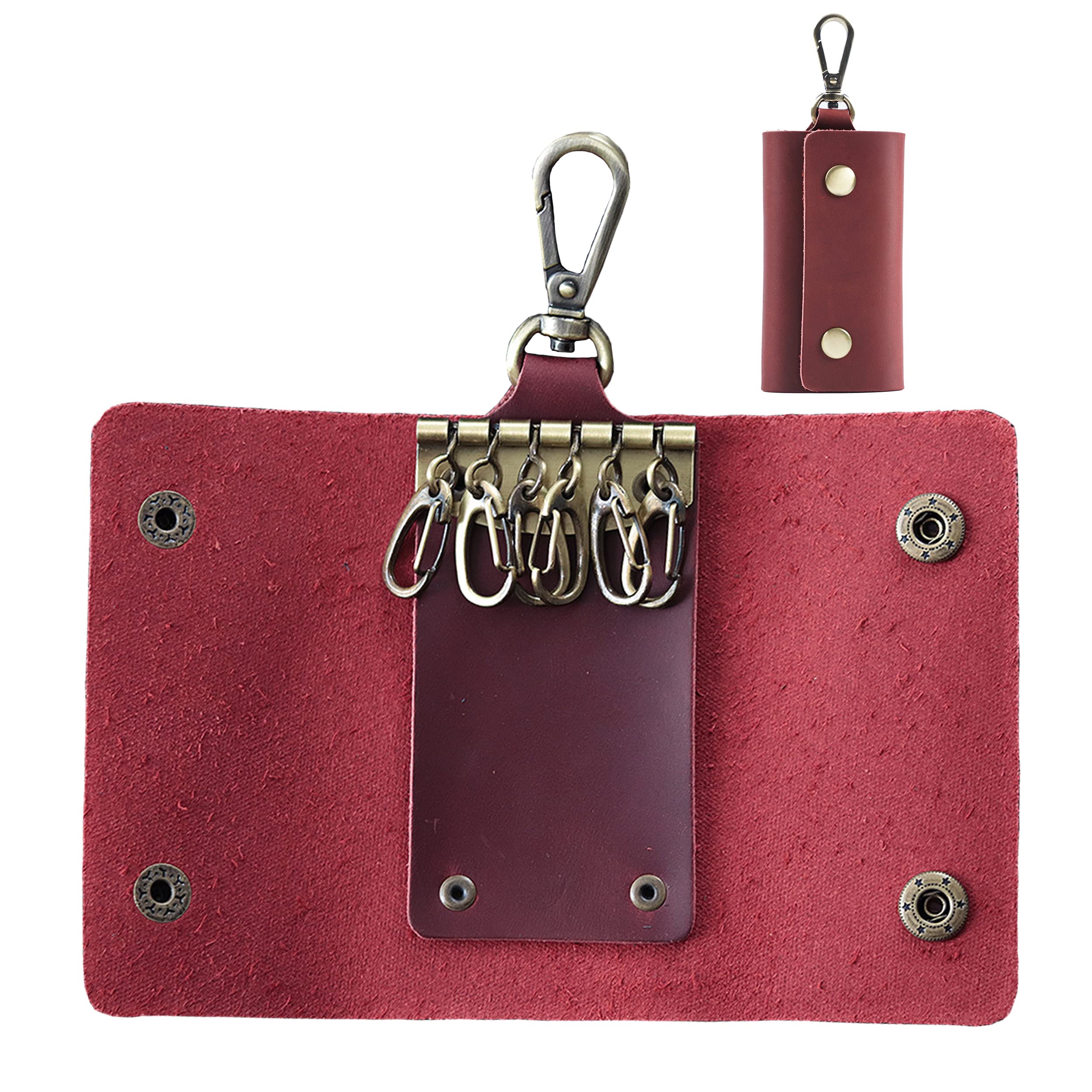 Genuine Leather Key Holder for Men - Waist Hanging Key Protector Case - Durable & Stylish Men's Gift - Perfect for Outdoor Activities, Travel & Daily Use