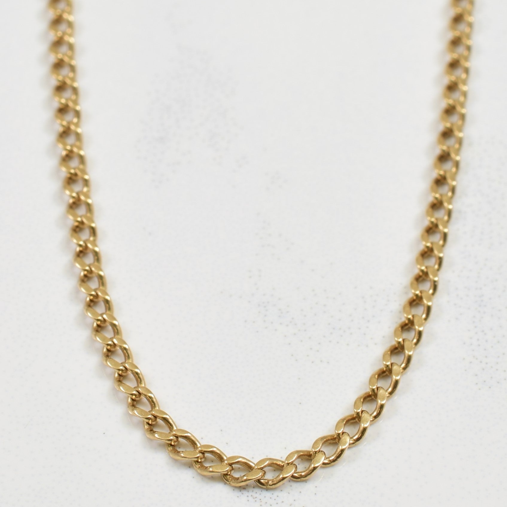10K Yellow Gold Curb Chain Necklace 27.5 Inches - Classic Cuban Link Chain for Men & Women | Perfect for Layering, Gifts & Everyday Wear