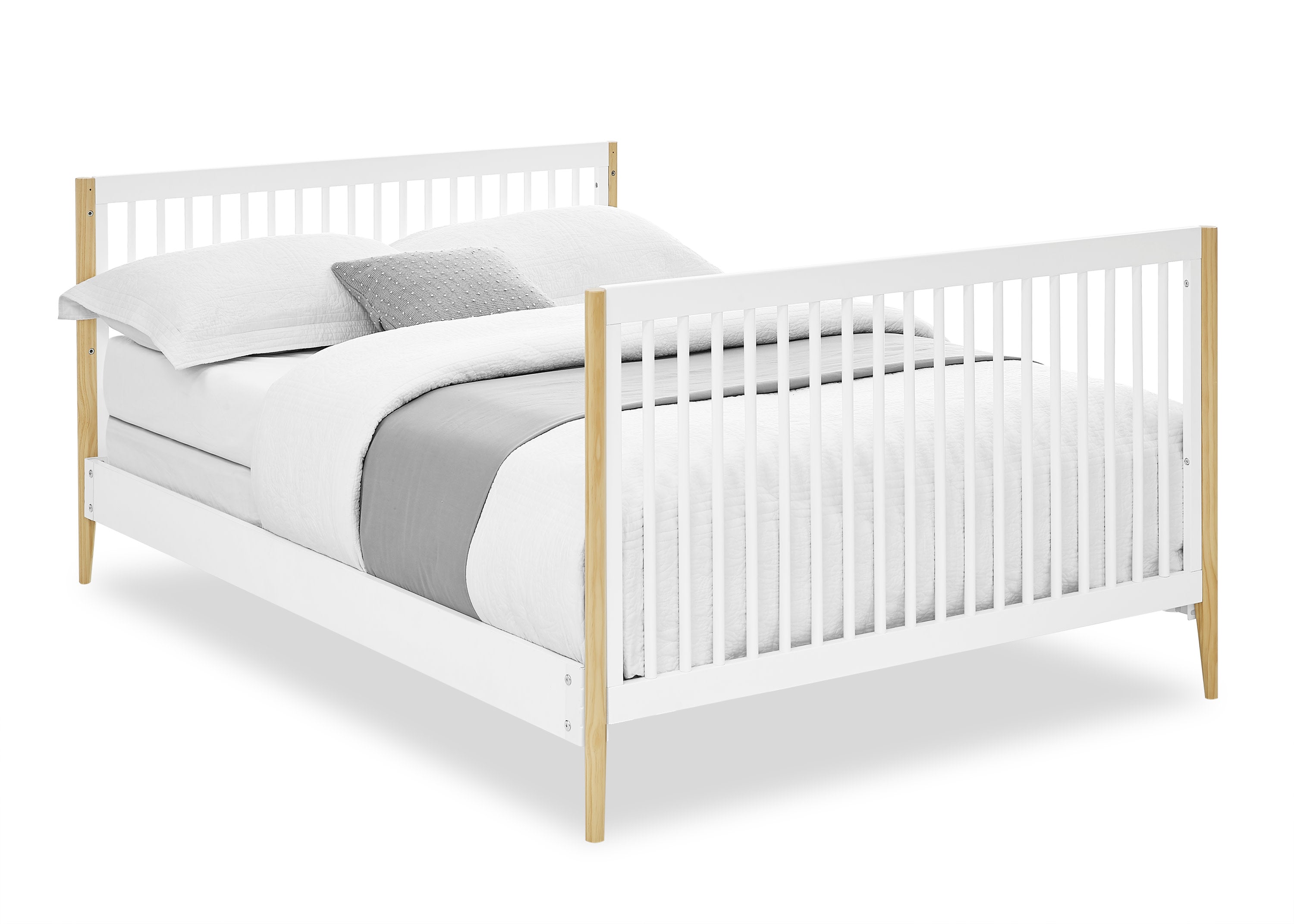 Casey 6-in-1 Convertible Baby Crib - Toddler Bed, Daybed & Full-Size Bed - Safe Nursery Furniture for Newborn to Adult - Perfect for Nursery, Bedroom & Guest Room