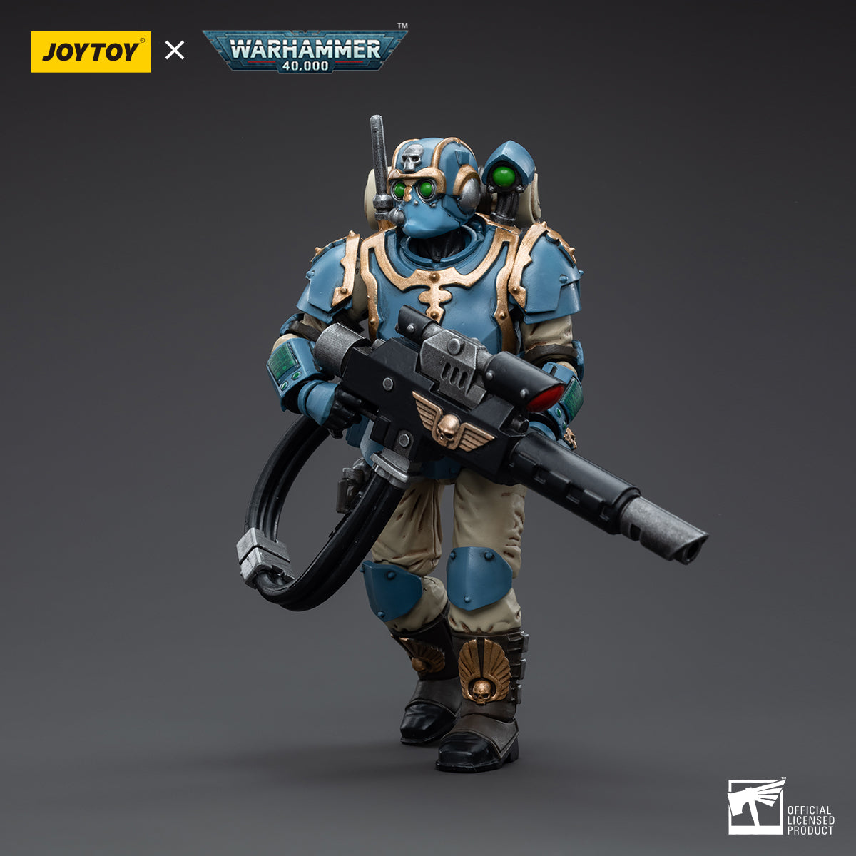 1/18 JOYTOY 3.75-inch Astra Militarum Tempestus Scions 55th Kappic Eagles Action Figure Set (5pcs) - Perfect for Warhammer 40K Collectors, Tabletop Gaming & Display