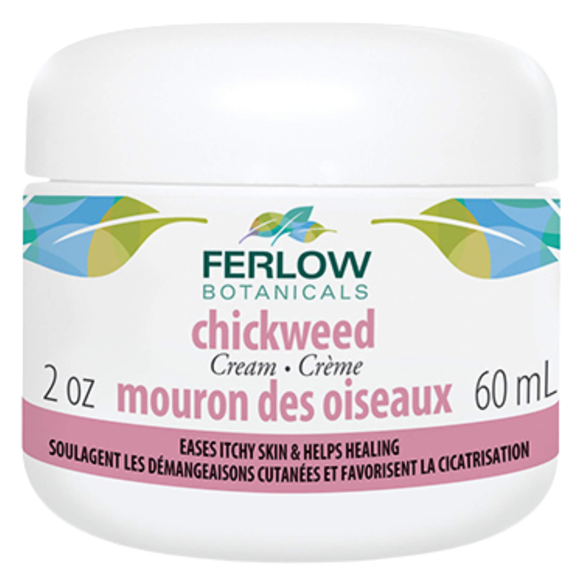 Organic Chickweed Cream 60ml - Natural Skin Relief for Eczema, Psoriasis & Itchy Skin - Soothes & Moisturizes Dry, Irritated Skin - Perfect for Daily Skincare Routine