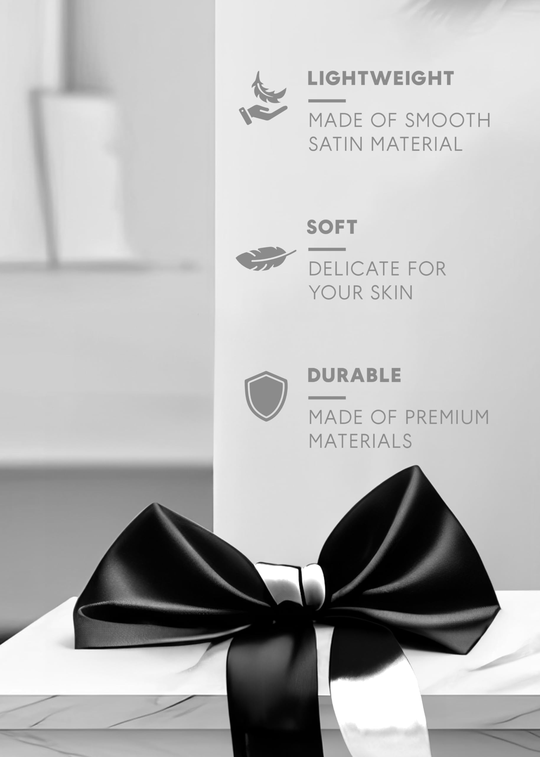 Premium Satin Sleep Mask Set - Adjustable Silk Eye Mask & Blindfold for Women & Men - Soft 59 Inch Sleeping Eye Cover for Travel, Relaxation & Better Sleep