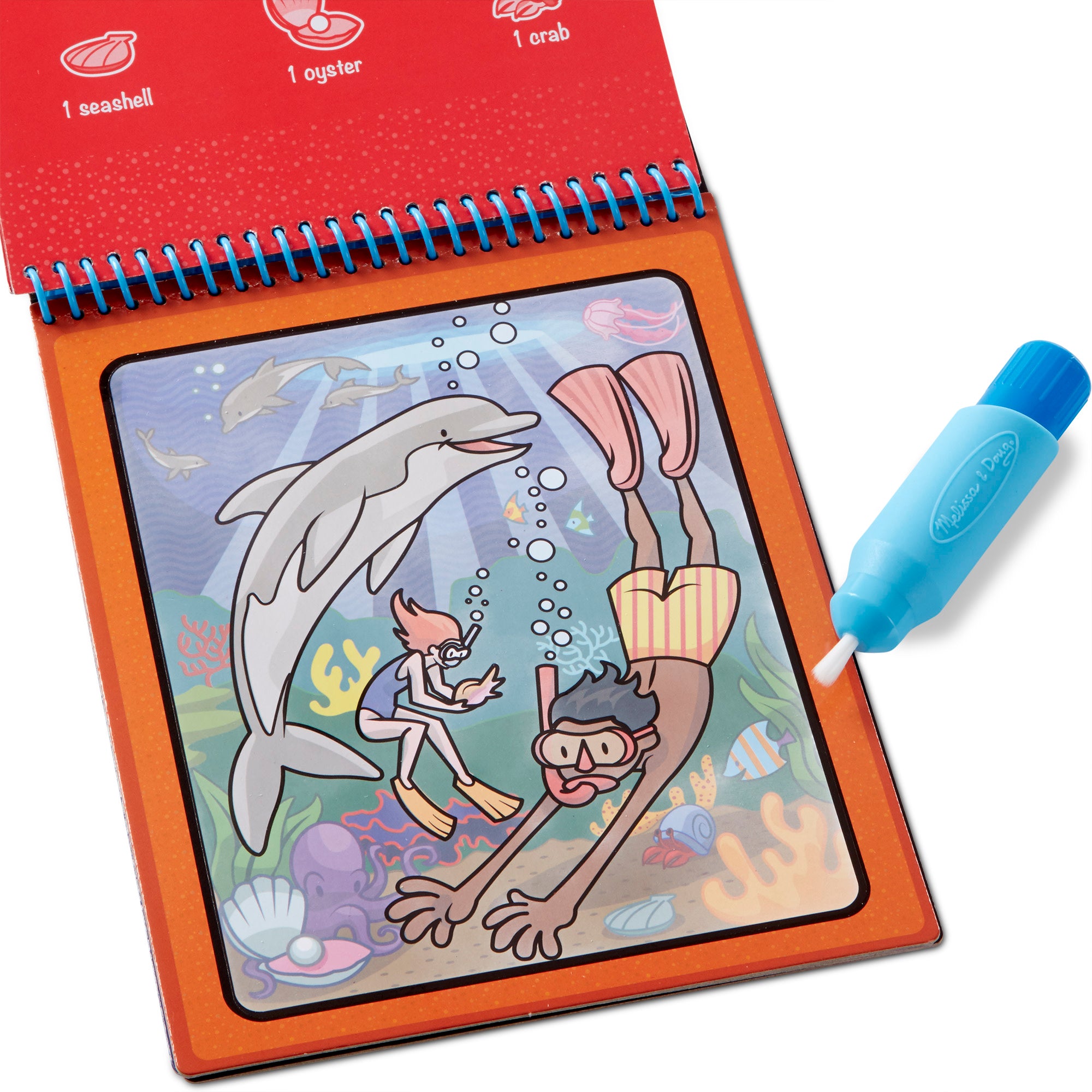 Water Wow! Water Reveal Pad - Reusable Coloring Book for Kids with 4 Scenes & Magic Pen - Perfect Travel Activity for Toddlers on Road Trips & Airplanes