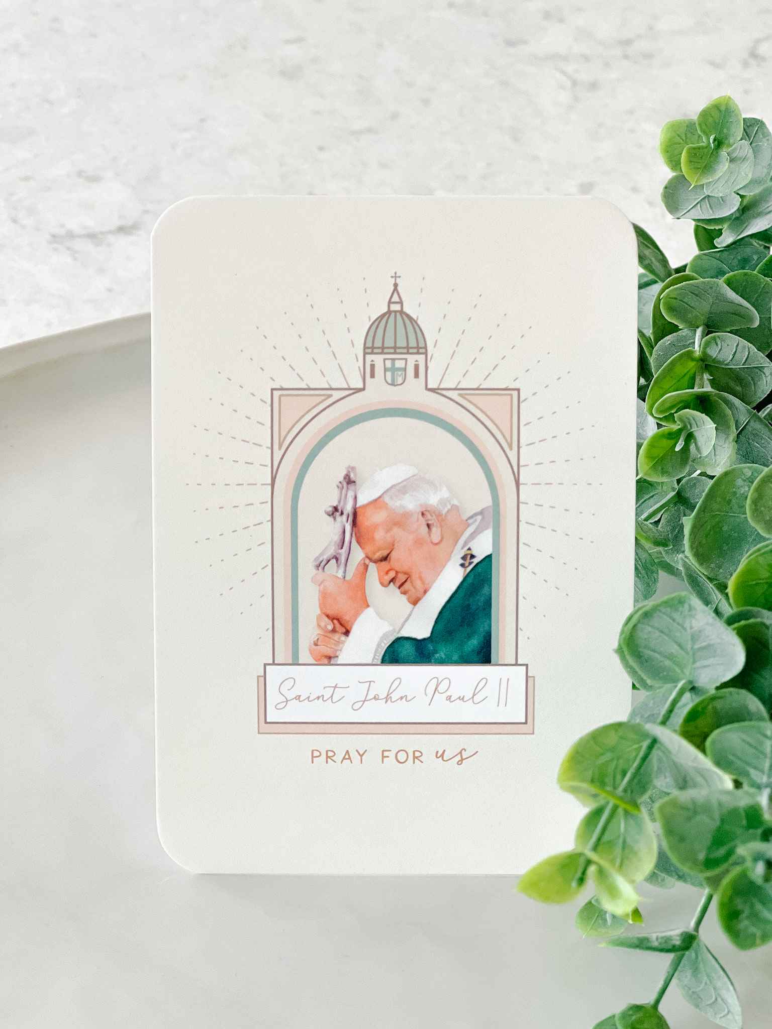 Saint John Paul II Prayer Card - Religious Keepsake for Devotion, Worship & Spiritual Gifts - Perfect for Prayer Time, Church Events & Inspirational Gifts