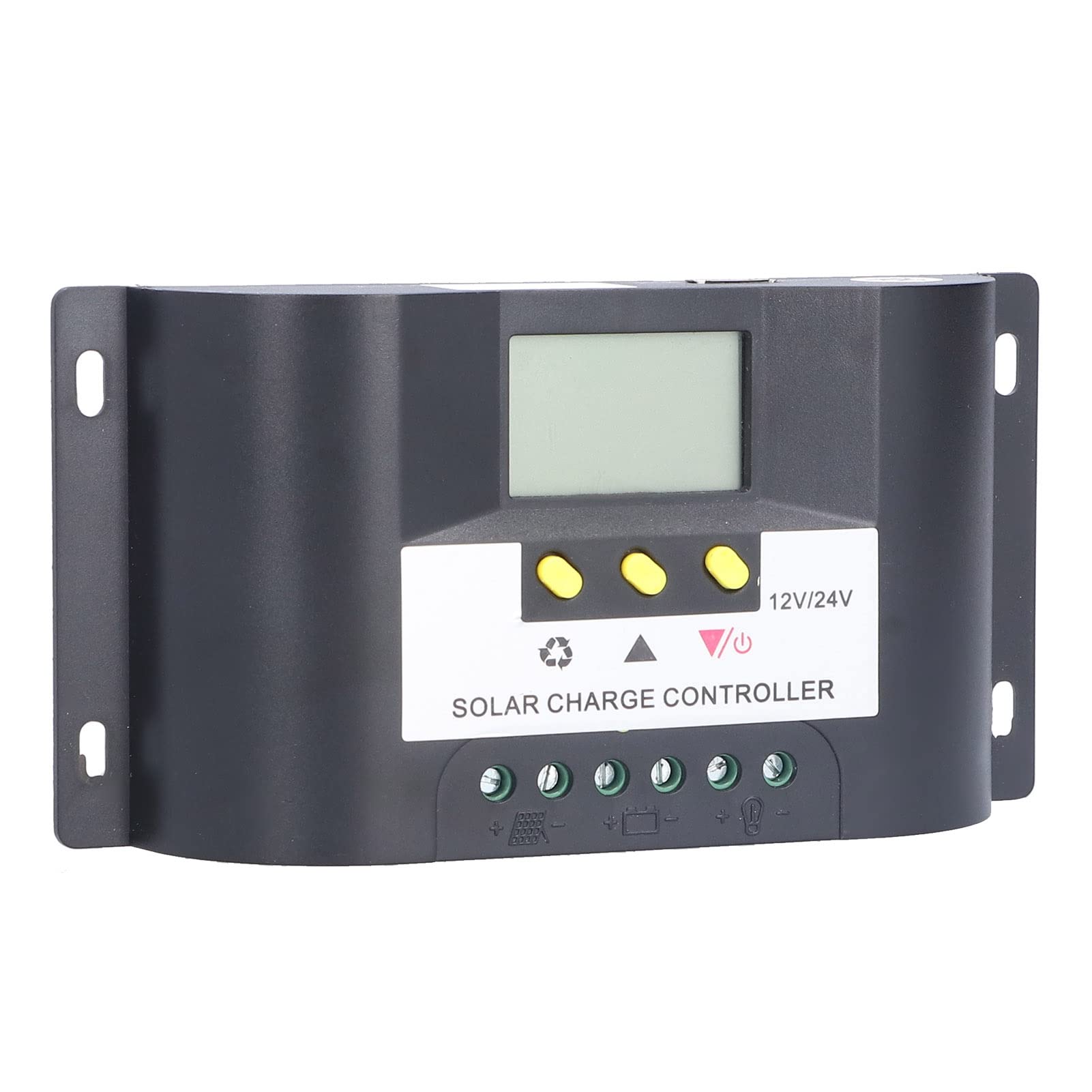 10A Intelligent Solar Charge Controller with LCD Display - Adjustable Timer & Control Modes for DC Loads | Perfect for RV, Boat, Off-Grid Solar Systems & Outdoor Power Supply