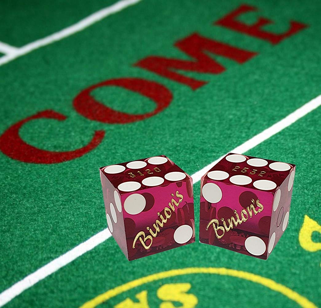 19mm Craps Dice Pair - Authentic Las Vegas Casino Dice for Table Games & Collectors