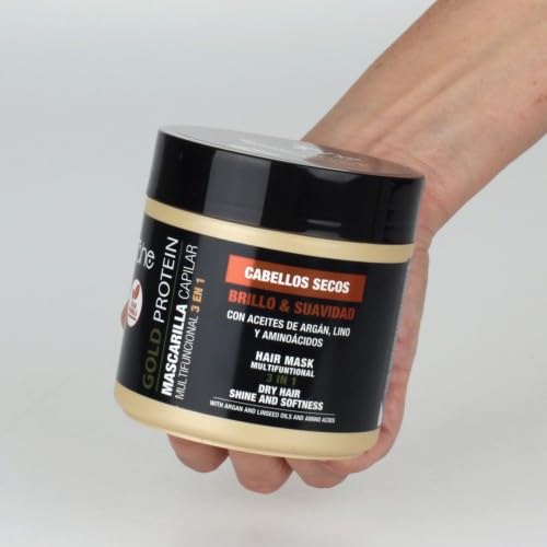 Tahe Gold Protein Treatment Set for Dry Hair - Deep Conditioning Hair Repair Kit for Damaged & Frizzy Hair | At-Home Salon Quality Hair Care for Women & Men