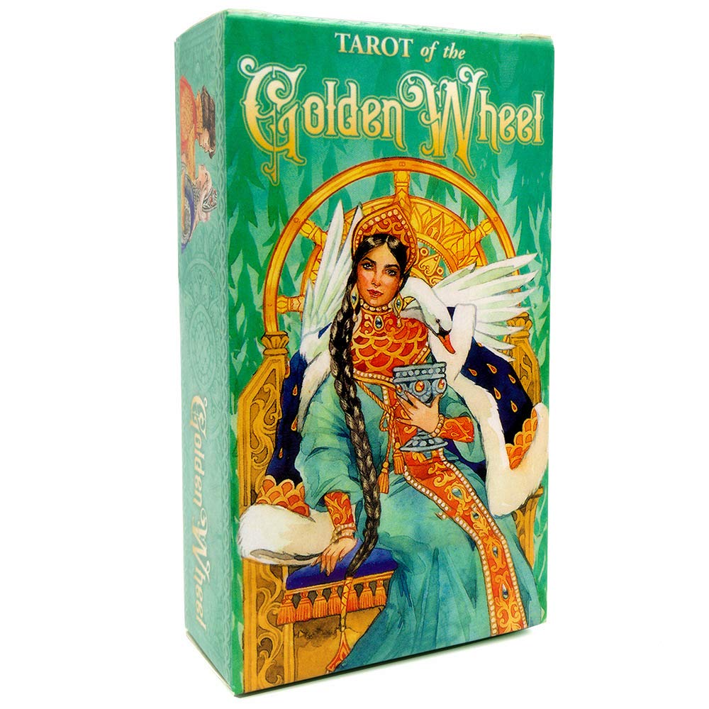 78 Sheets Oracle Tarot Cards Set - Angel, God & Fate Prediction Cards for Divination, Meditation & Spiritual Guidance | English Version | Perfect for Family, Friends & Party Board Games | Golden Wheel Tarot Deck