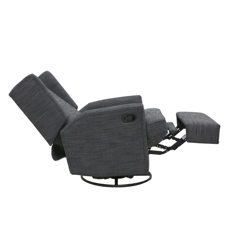 Hemingway Swivel Recliner Chair - Second Story Home Comfortable Leather Reclining Chair with 360° Rotation - Perfect for Living Room, Home Theater & Office Relaxation