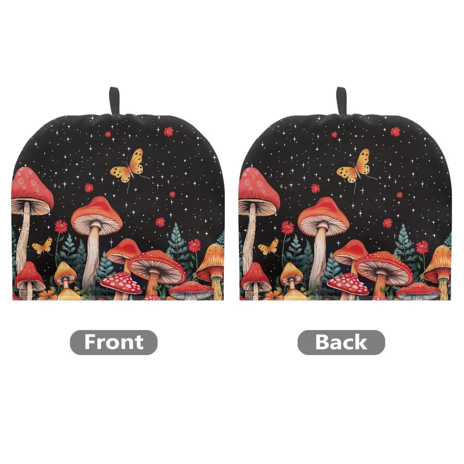 **Red Mushroom Tea Pot Cover - Insulated Teapot Cozy, Large Kettle Dust Protector - Decorative Tea Cosy for Home Kitchen & Tea Party Table Decor - Perfect for Afternoon Tea, Cozy Gatherings & Kitchen Accessories**