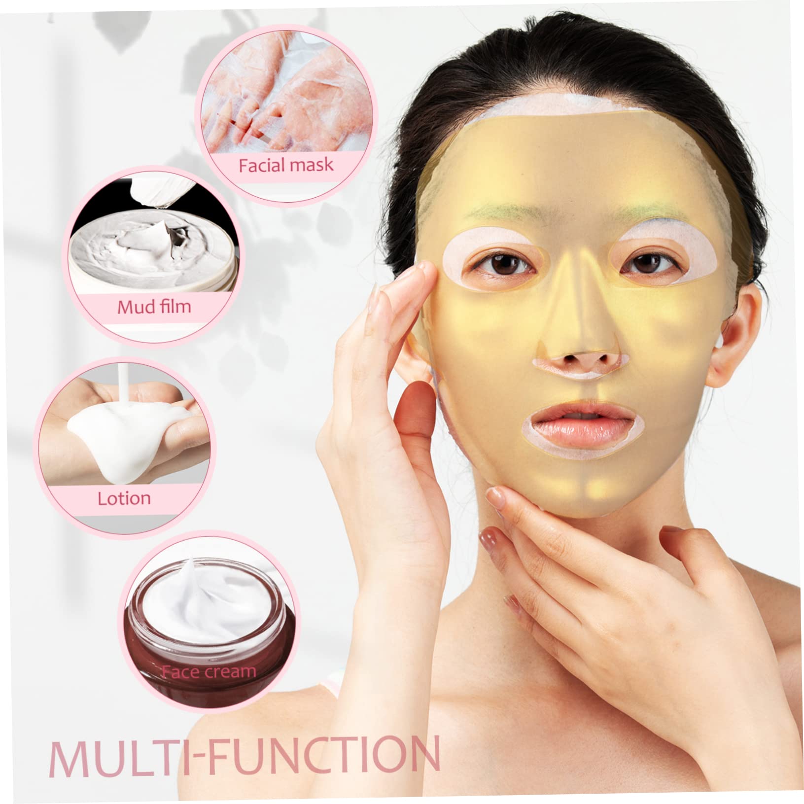Baluue Reusable Silicone Sheet Mask Cover - 3D Face Mask Applicator for Moisturizing & Beauty - Women's Skincare Accessory (Perfect for Spa, Skincare Routine & At-Home Facial Treatments)
