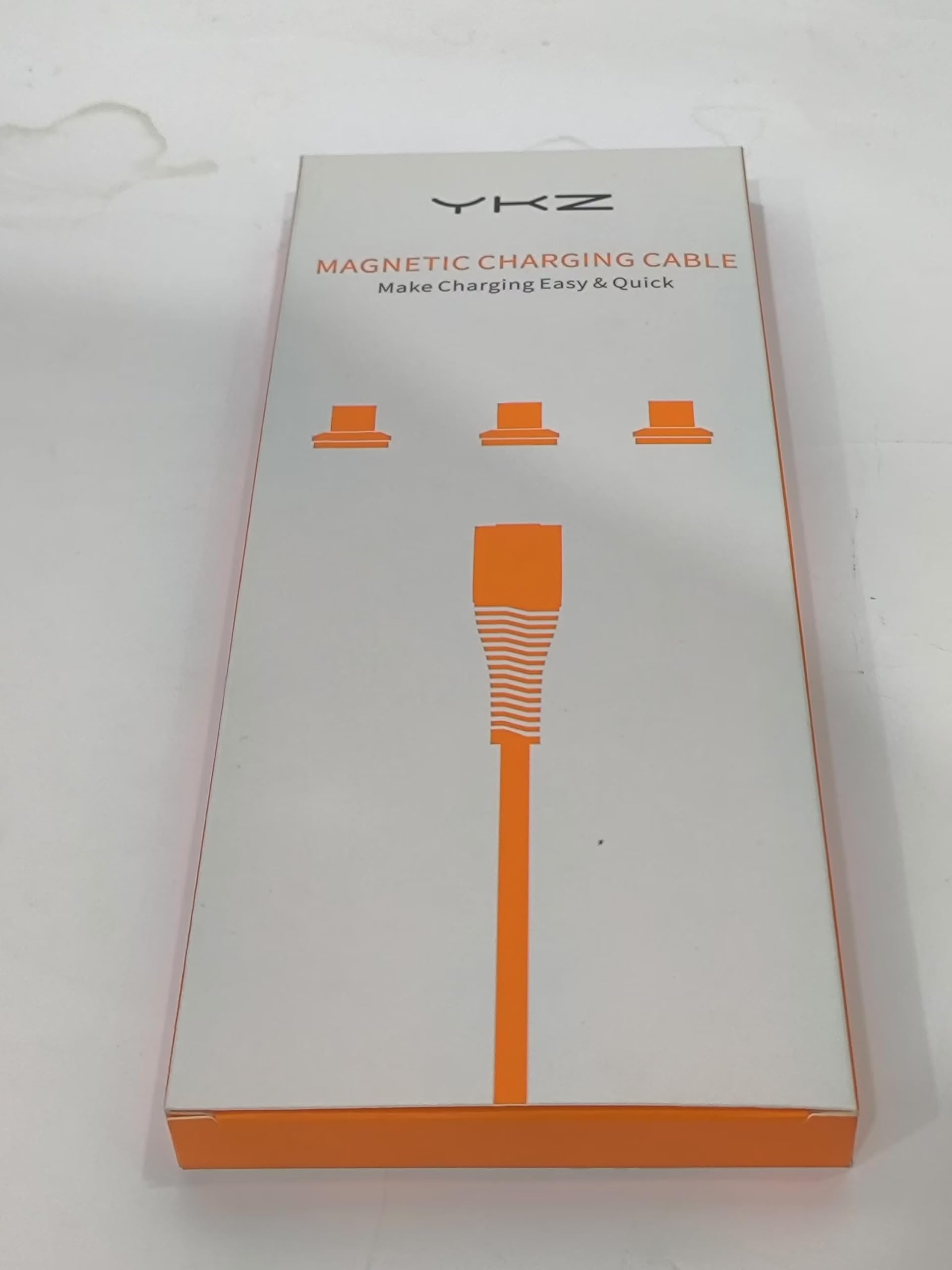 YKZ 3-in-1 Magnetic Charging Cable - Fast 15W USB-C/Micro USB/Lightning Cable with 12 Adapter Tips, Nylon Braided Durable Charger for iPhone 15/14/13/12, Samsung Galaxy, iPad & More (4-Pack: 1M+1M+2M+2M) - Perfect for Home, Office & Travel Charging