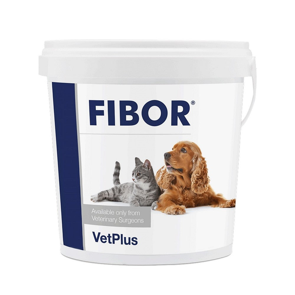 Fibor Soluble & Insoluble Fiber Supplement for Dogs and Cats - Supports Digestive Health & Regular Bowel Movements | Ideal for Pets with Constipation or Sensitive Stomachs