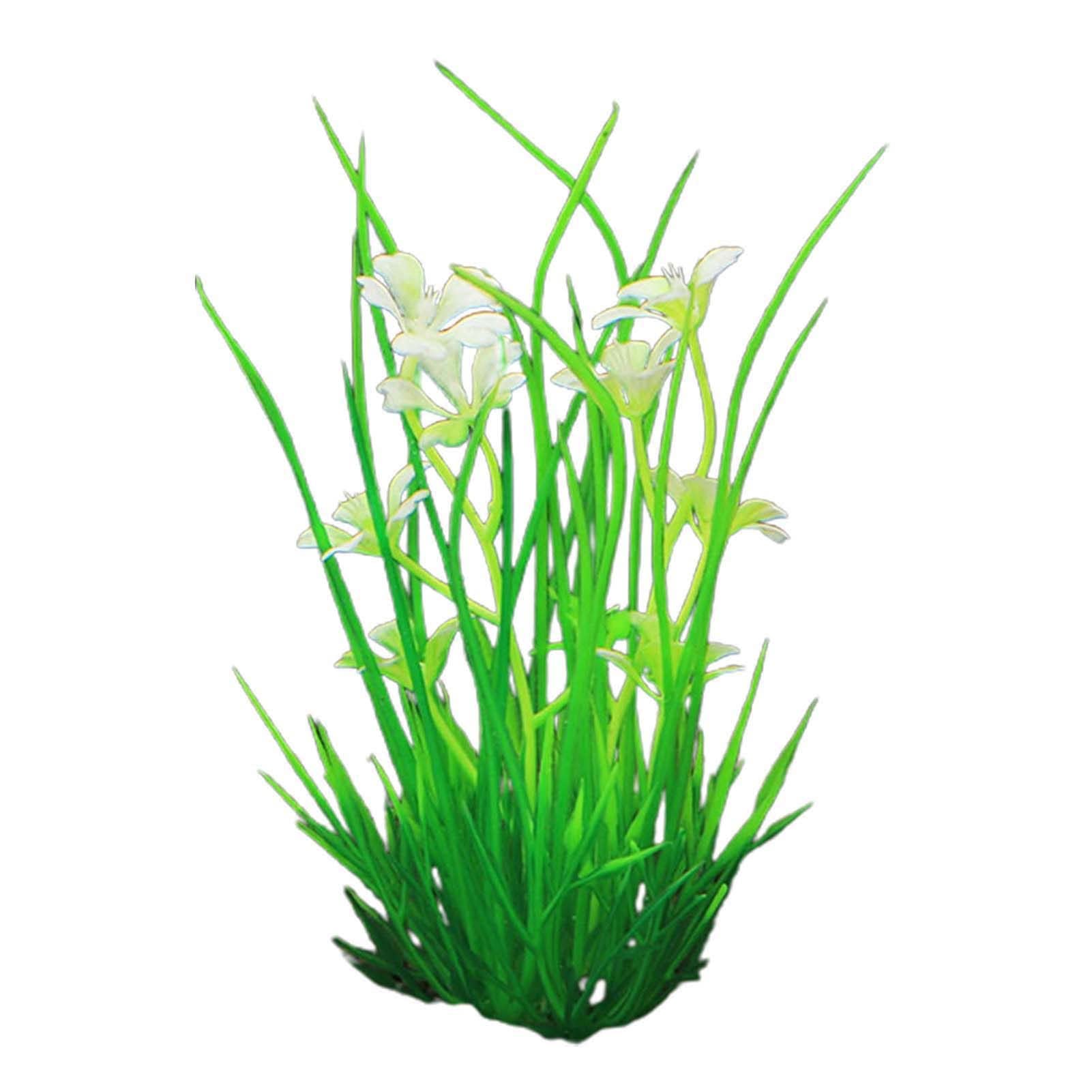 10Pcs Realistic Plastic Aquarium Plants - Artificial Water Grass Decor with Exquisite Details for Fish Tank, Home Aquarium Ornament | Perfect for Freshwater & Saltwater Tanks, Betta Fish Habitat, and Aquatic Decorations