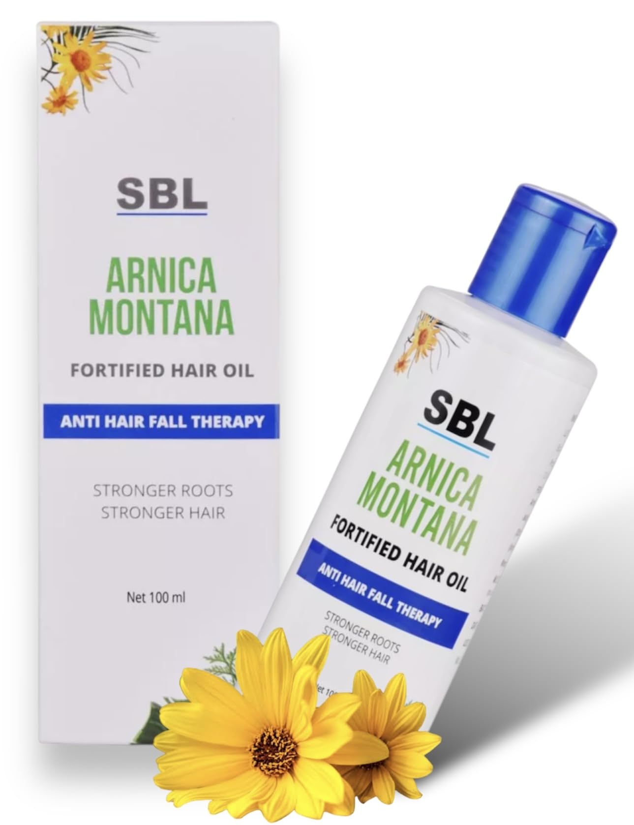 SBL Arnica Montana Forted Hair Oil for Hair Growth - Anti Hair Fall Treatment with Natural Ingredients - 100ml (Pack of 3) - Promotes Thicker, Stronger Hair for Men & Women - Perfect for Daily Hair Care Routine & Scalp Massage