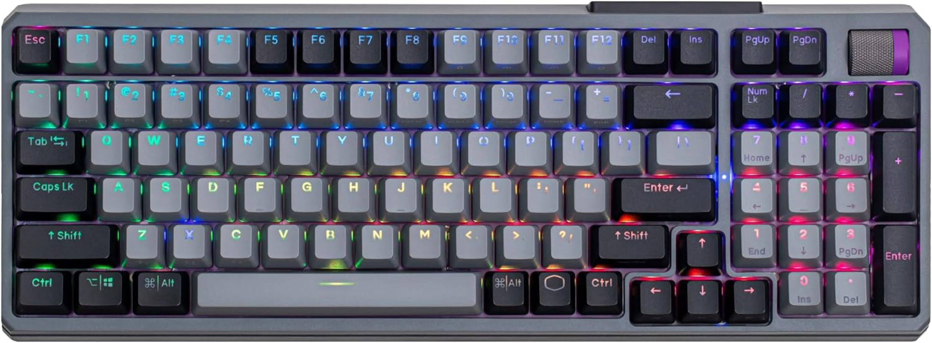 Cooler Master MK770 Wireless Tri-Mode RGB Gaming Keyboard (White Switch) - Perfect for Esports, Streaming & Office Work
