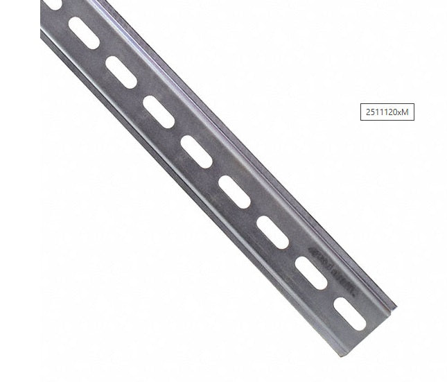 35mm DIN Rail 1M (1 Meter) - 35mm Busbar for Electrical Panel & Industrial Applications - Perfect for Circuit Breakers & Power Distribution Systems