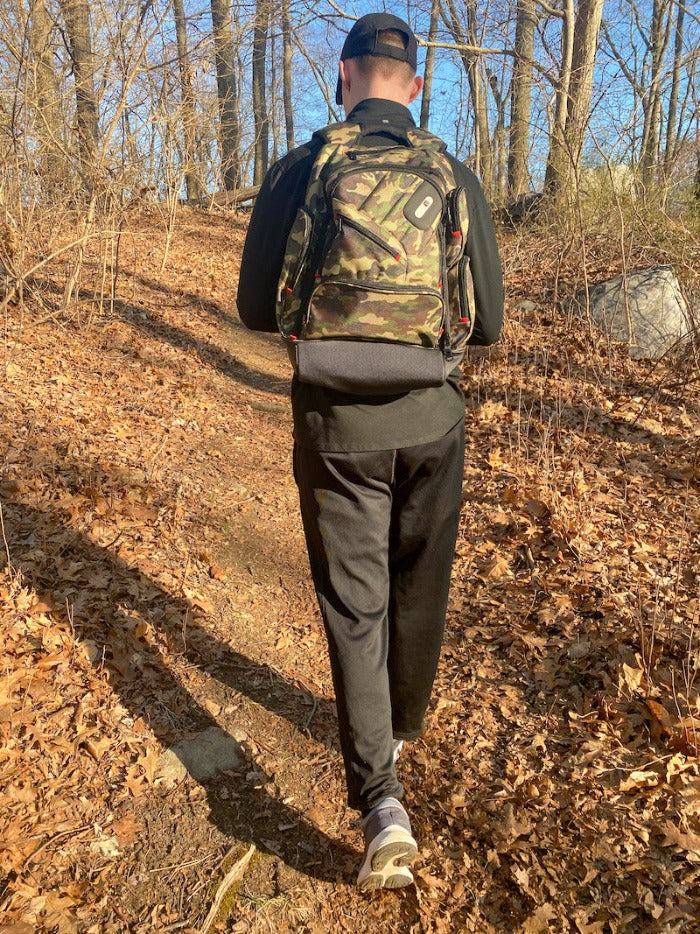 FŪL Tech Backpack - Military Grade Woodland Camo Tactical Backpack for Outdoor Adventures, Hiking & Travel | Durable Water-Resistant Daypack for Camping & Survival Gear