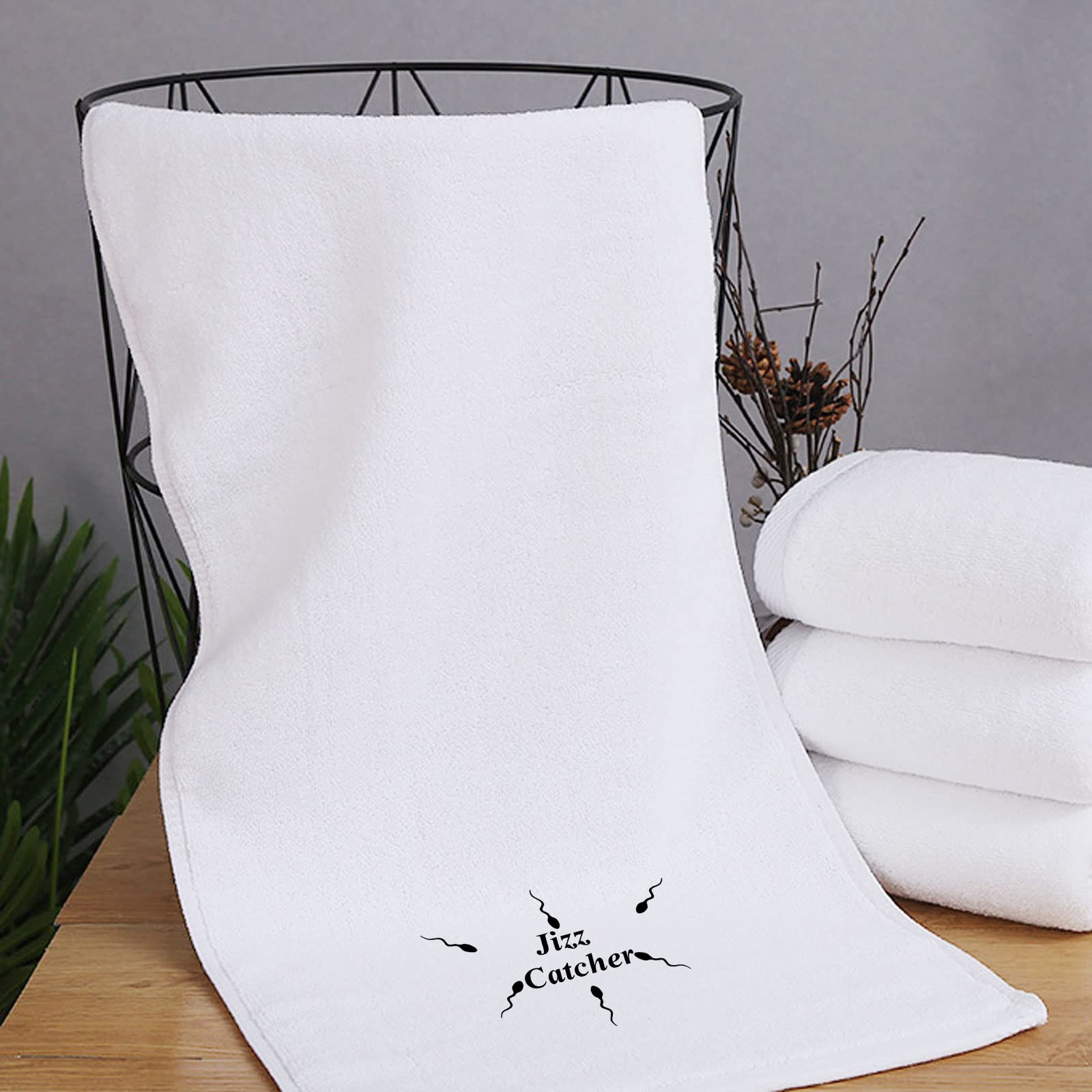WZMPA Jizz Catcher Towel - Funny Adult Gift for Wife & Girlfriend - Perfect for Bachelorette Parties & Gag Gifts