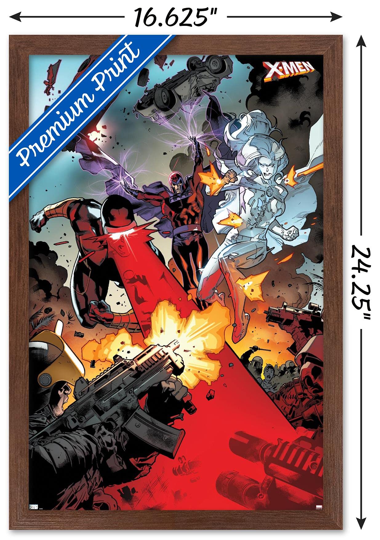 Marvel Comics X-Men Wall Poster - Cyclops, Magneto & Emma Frost Art Print 22.4