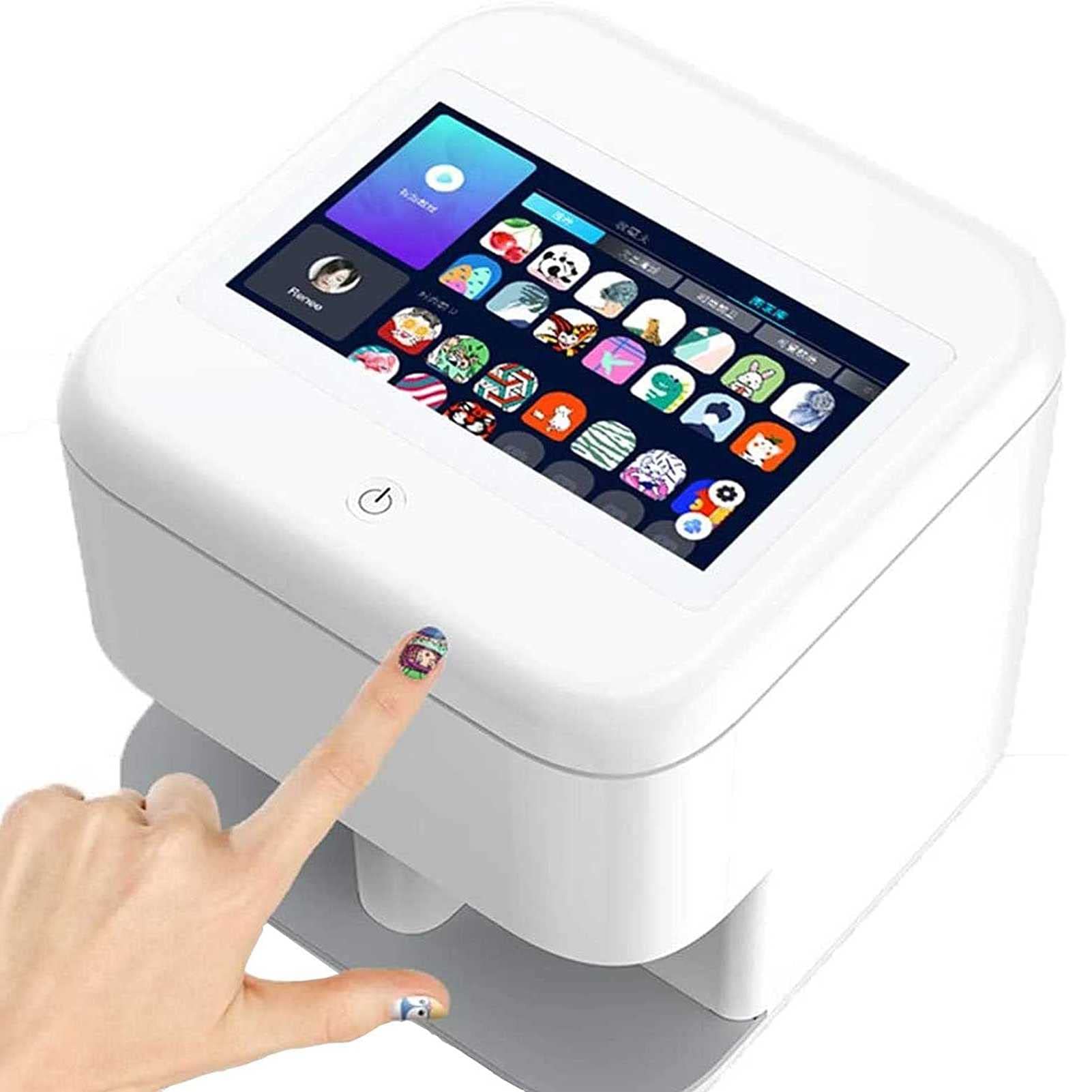HYMONA Professional 3D Nail Art Printer Machine - Digital Nail Printing System with UV Lamp for Home & Salon Use | Perfect for DIY Manicures, Nail Artists & Beauty Professionals