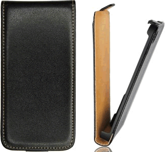 HTC Desire 825 Flip Case - Premium Black Leather Protective Cover with Card Slots | Compatible with HTC Desire 825 Smartphone | Perfect for Business, Travel & Everyday Use