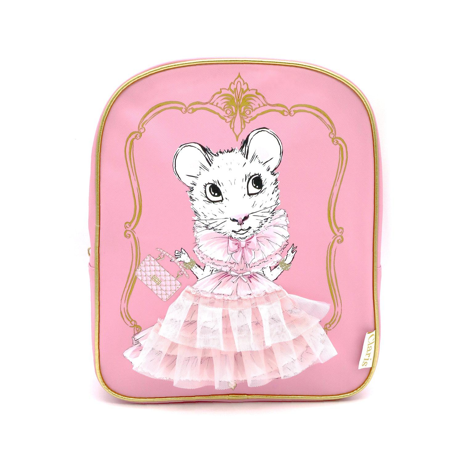 Claris The Mouse Backpack for Kids - Cute Cartoon Character School Bag for Boys & Girls - Perfect for School, Travel & Daily Use