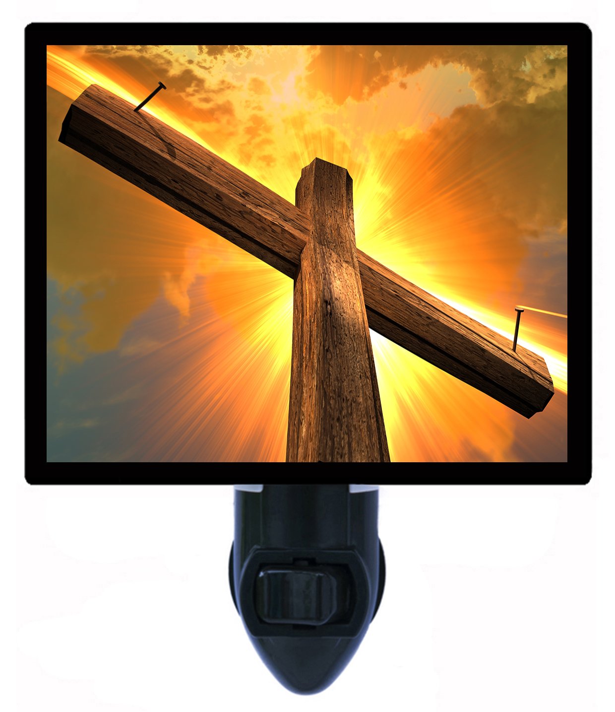 Jesus Cross LED Night Light - Religious Christian Decor for Bedroom, Prayer Room & Nursery - Soft Glow for Nighttime Comfort & Faith Inspiration