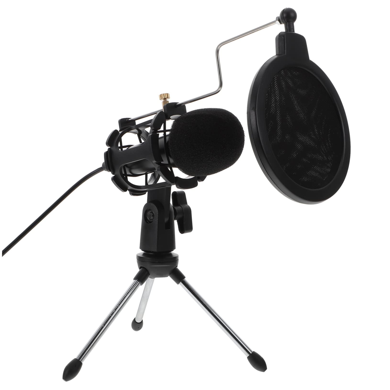 Veemoon 3.5mm Condenser Microphone with Noise Reduction - Professional Studio Quality Mic for Gaming, Podcasting, Streaming & Desktop Recording - Perfect for Twitch, YouTube & Home Studio Setups