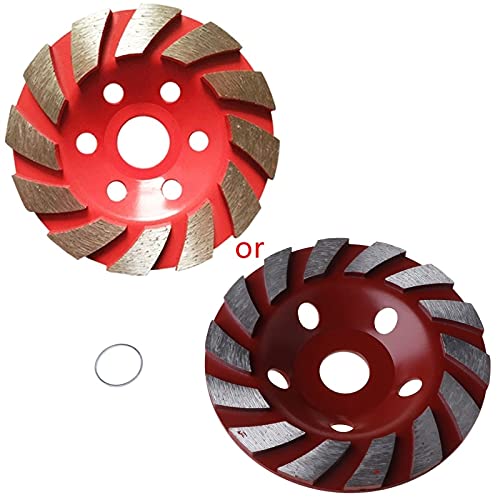 125mm Diamond Grinding Cup Wheel for Angle Grinder - Gold Segmented Grinder Disc for Marble, Concrete, Granite & Stone Cutting - Perfect for Construction, Masonry & DIY Home Renovation Projects