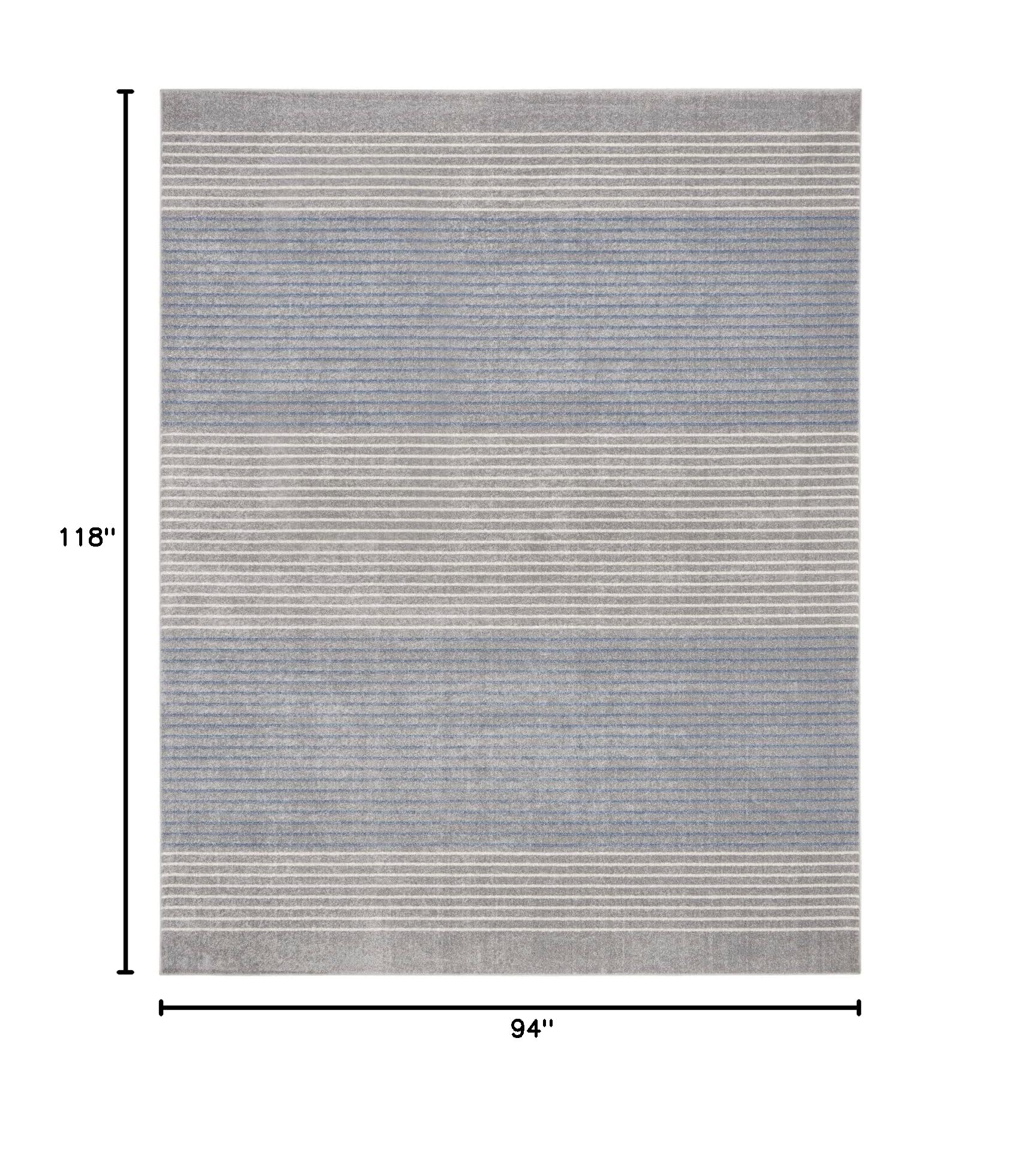 Calvin Klein River Flow Coastal Nautical Beach Grey 7'10
