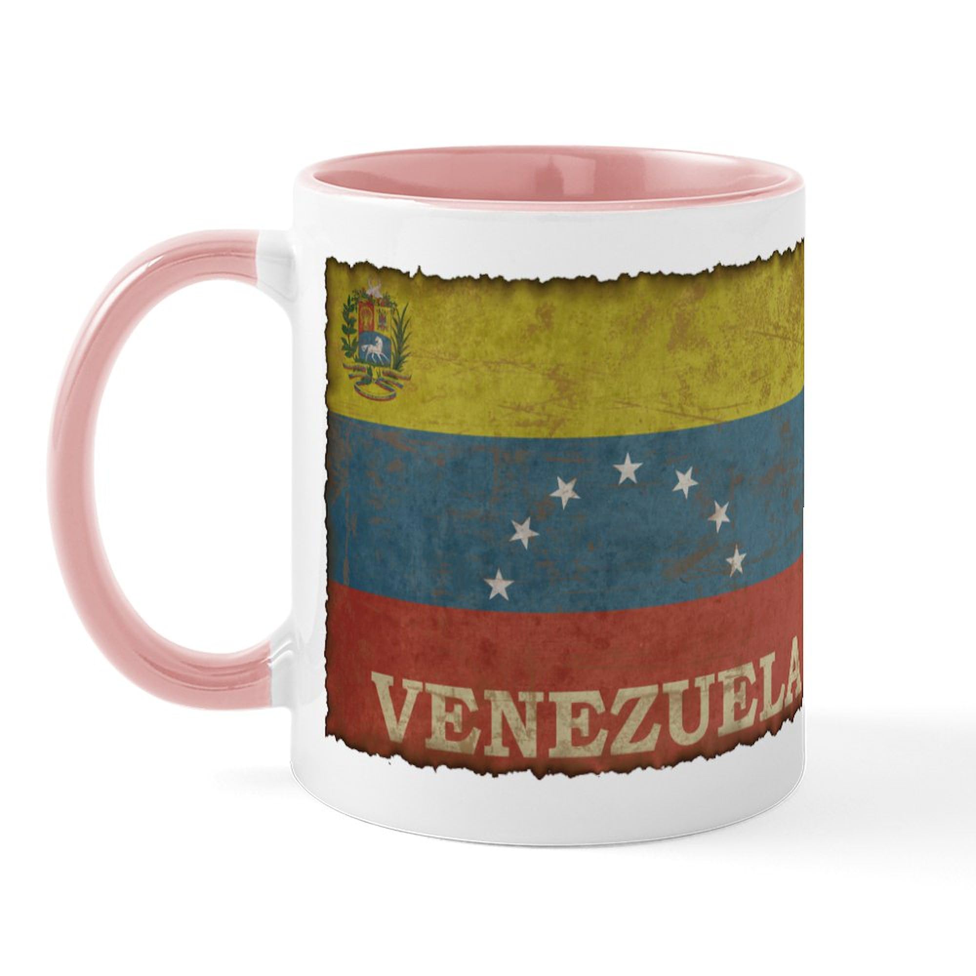 Vintage Venezuela Ceramic Coffee Mug 11 oz (325 ml) - Perfect for Home, Office & Travel - Unique Gift for Coffee Lovers