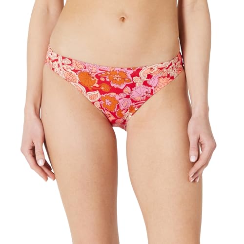 Bright Red Multi Folk Floral