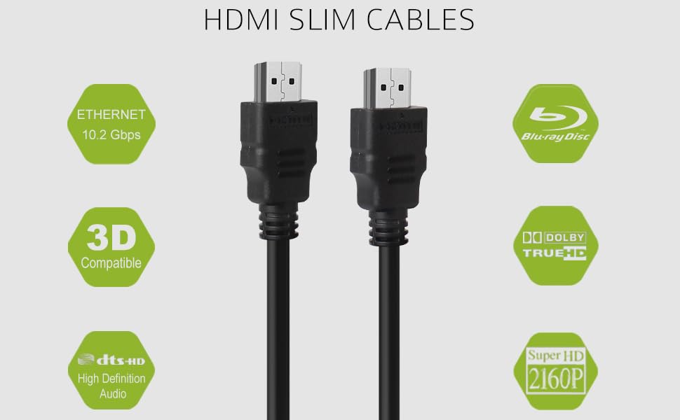 Premium Black-R High Speed HDMI Cable 1.5m - 4K Ultra HD, 3D, HDR Support - Compatible with Laptop, TV, Gaming Console, PC, Set Top Box - Perfect for Home Theater, Gaming & Office Setup - Durable Black Cable