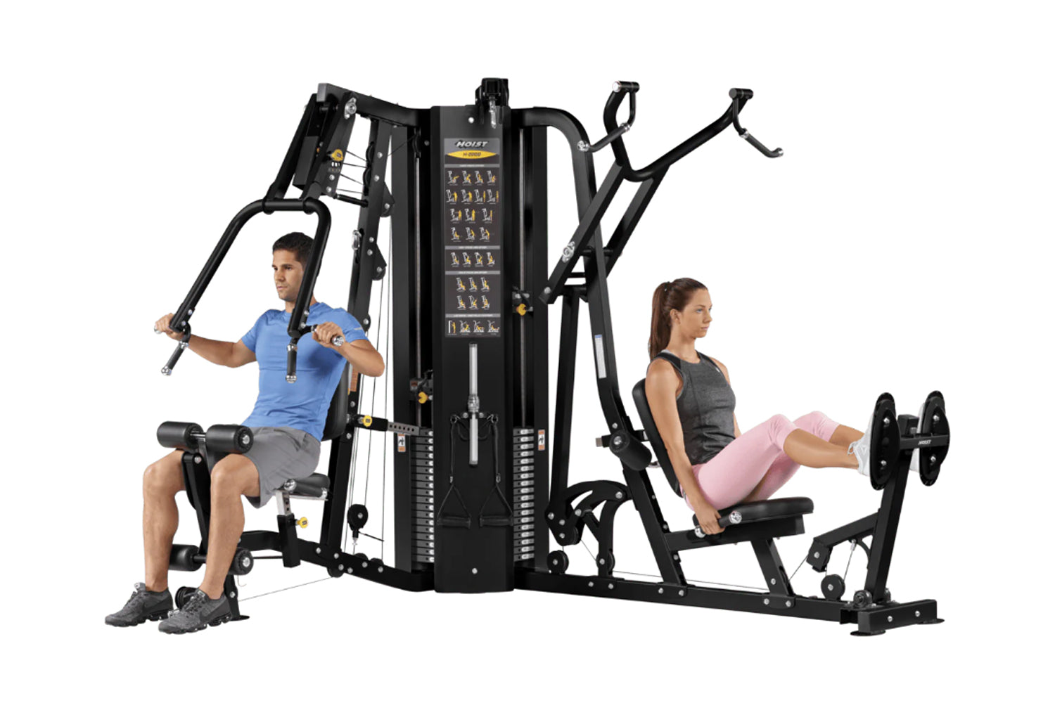 Hoist H2200 Multi-Stack Home Gym System (2 Stack) - Full Body Workout Equipment for Strength Training & Fitness at Home