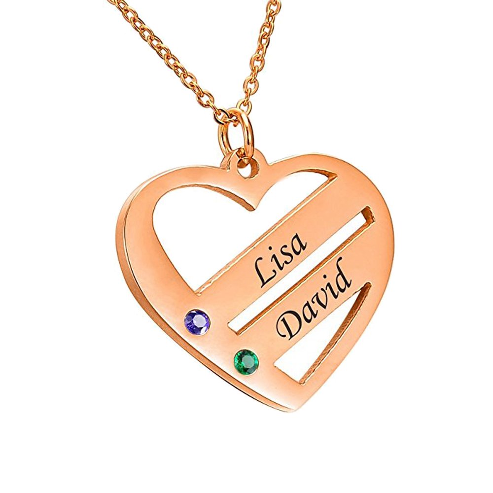 **AOCHEE Custom Name Necklace - Personalized Engraved Family Jewelry Gift for Mom, Wife, Daughter - Perfect for Anniversaries, Birthdays & Special Occasions**