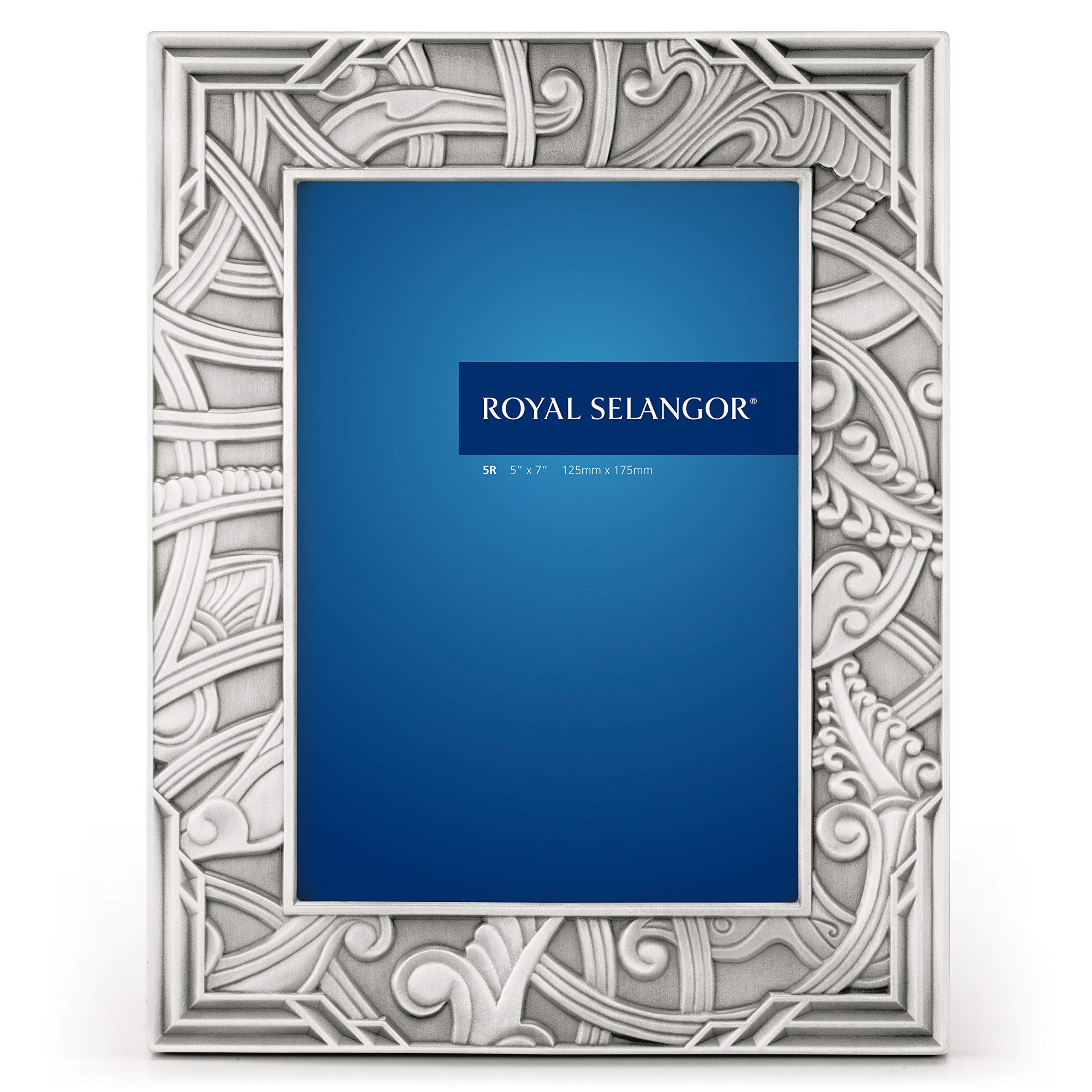 Royal Selangor Hand Finished Atiya Collection Pewter Photo Frame (5R) - Elegant Gift for Weddings, Anniversaries & Home Decor